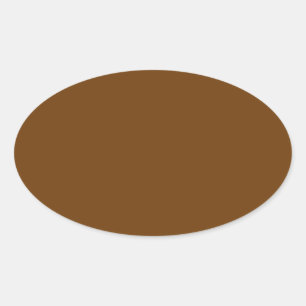 Adesivo Oval Cor De Fundo Castanho De Destaque Que Você Pode P