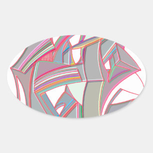 Adesivo Oval Cor Personalizada