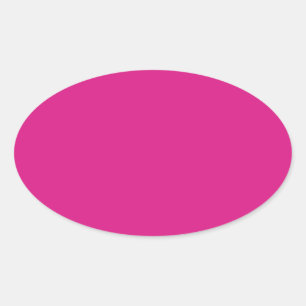 Adesivo Oval cor rosa Barbie