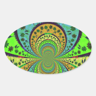 Adesivo Oval Cores de Hakuna Matata Tradicional Africano.png