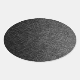 Adesivo Oval Couro de Cobra Preto