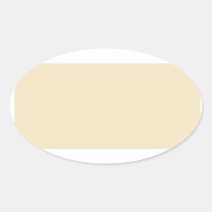 Adesivo Oval Creme Oval Sticker