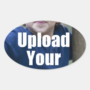 Adesivo Oval Criar sua própria caneca personalizada da foto da