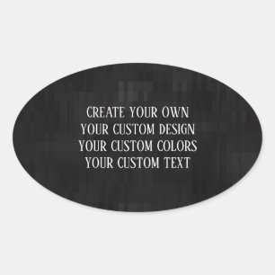 Adesivo Oval Crie seu próprio design personalizado