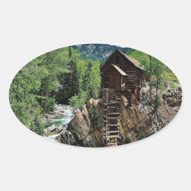 Adesivo Oval Crystal Mill Colorado (Frente)
