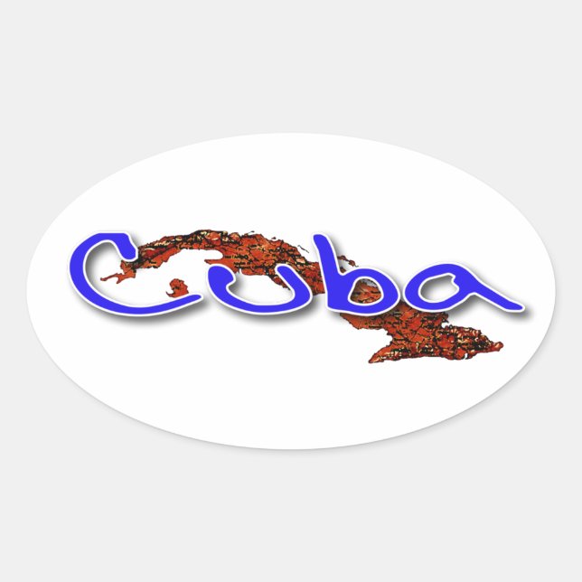 Adesivo Oval Cuba (Frente)