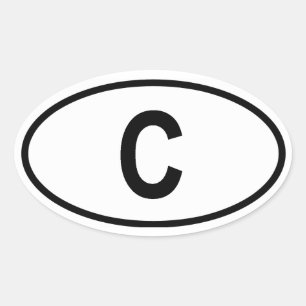 Adesivo Oval Cuba C
