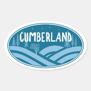 Adesivo Oval Cumberland Maryland Ao Ar Livre