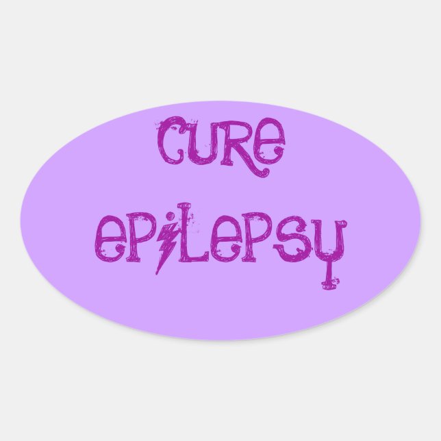 ADESIVO OVAL CURE EPILEPSY (Frente)