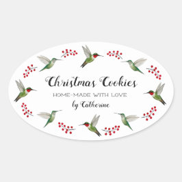 Adesivo Oval Custom Hummingbird