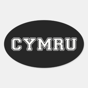 Adesivo Oval Cymru