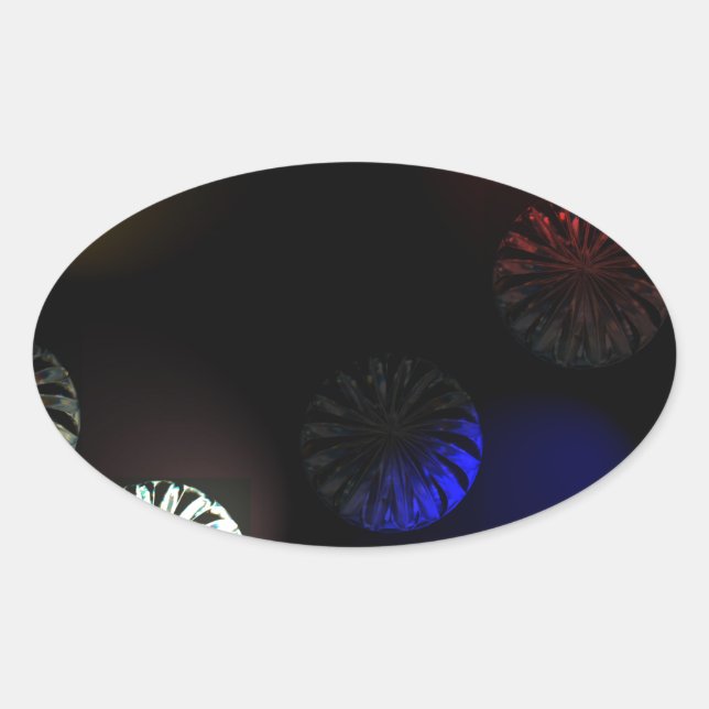 Adesivo Oval Cystal Imager Colorido (Frente)