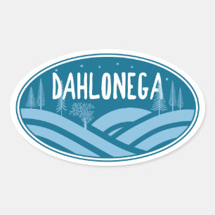 Adesivo Oval Dahlonega Geórgia Ao Ar Livre