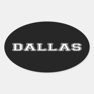 Adesivo Oval Dallas Texas