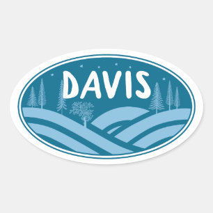 Adesivo Oval Davis West Virginia Ao Ar Livre