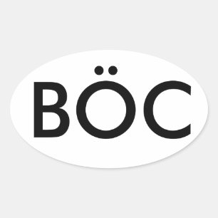 Adesivo Oval Decano de Ostra Azul