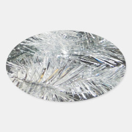 Adesivo Oval Decorações de Natal