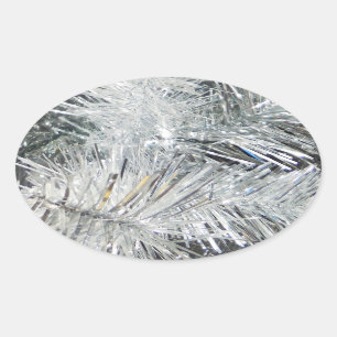Adesivo Oval Decorações de Natal