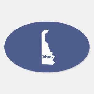 Adesivo Oval Democrata de Delaware