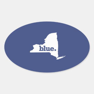 Adesivo Oval Democrata de Nova York