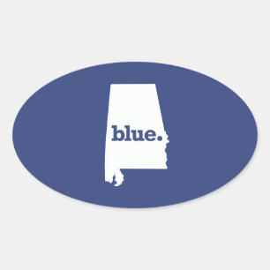 Adesivo Oval Democrata do Alabama