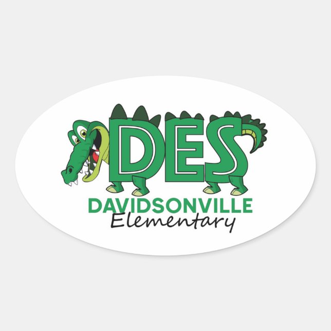 Adesivo Oval DES - Gator Gear Sticker - Novo! (Frente)