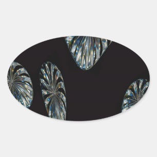 Adesivo Oval Design Irlandês - A Coleção de Cristal