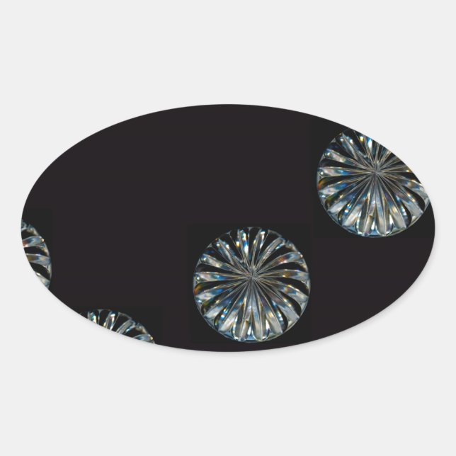 Adesivo Oval Design irlandês - The Crystal Collection (Frente)