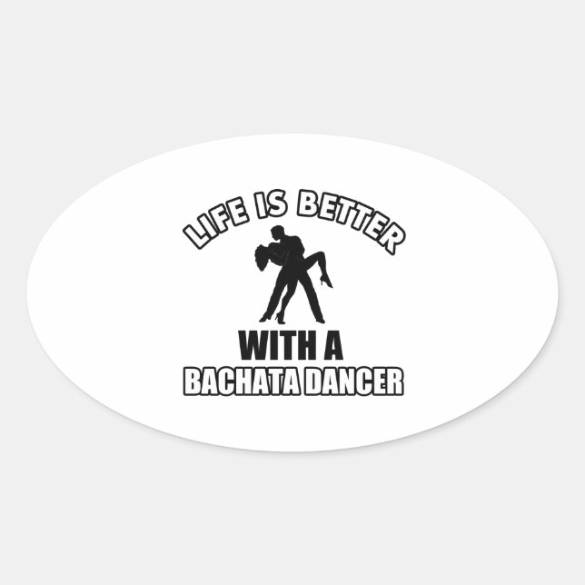 Adesivo Oval designs Bachata legal (Frente)