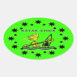 Adesivo Oval Designs e coisas do Pintinho Kayak