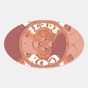 Adesivo Oval Deus abençoe Seu Design de texto Inspiracional.