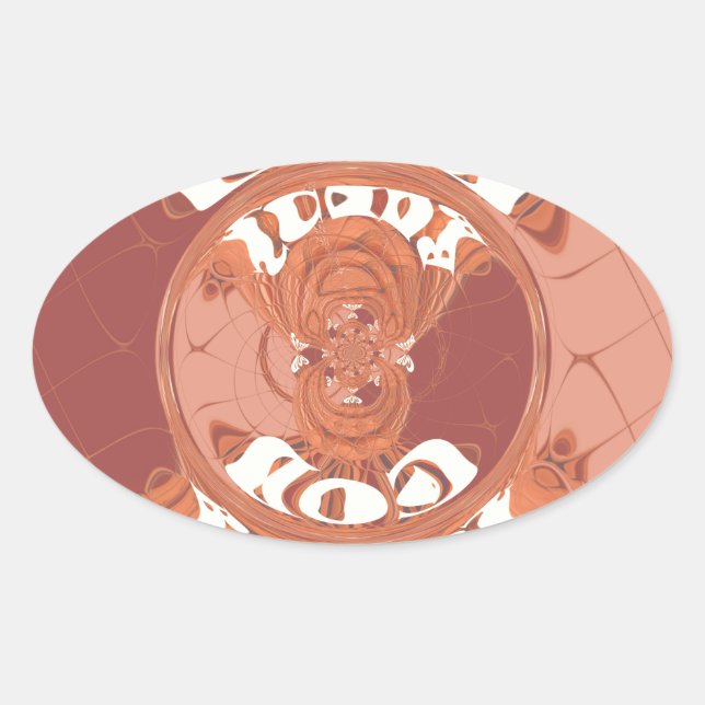 Adesivo Oval Deus abençoe Seu Design de texto Inspiracional. (Frente)