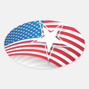 Adesivo Oval Dia da independência