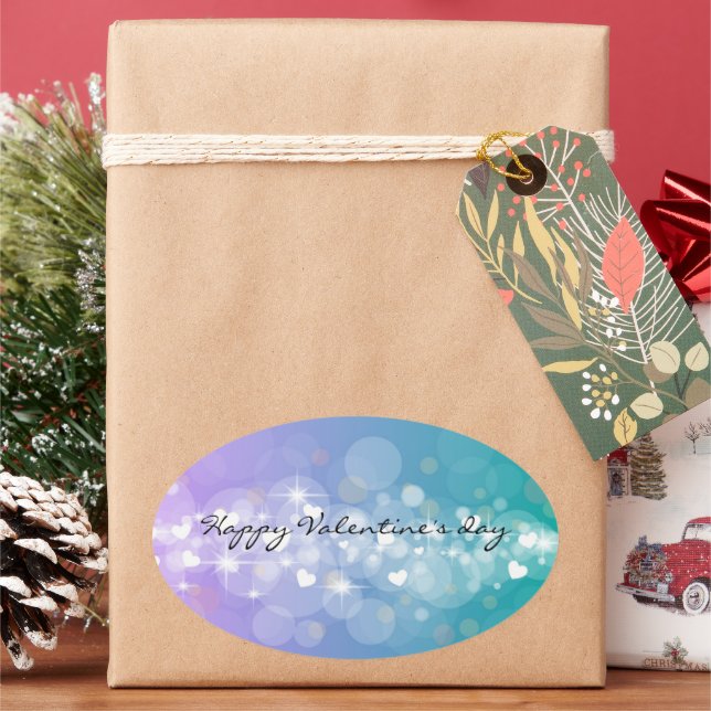 Adesivo Oval Dia dos Namorados (Feriado)