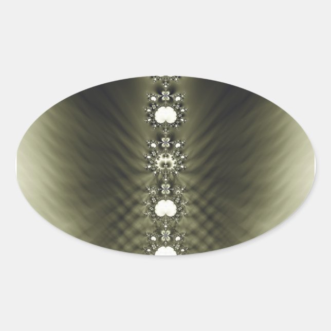 Adesivo Oval Diamantes (Frente)