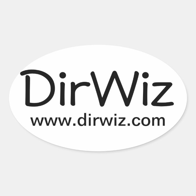 Adesivo Oval DirWiz Oval (Frente)
