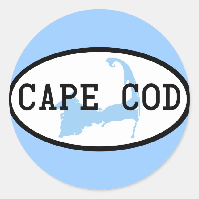 Adesivo oval-do-cape-cod (Frente)