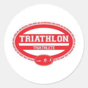 Adesivo Oval do Triathlon