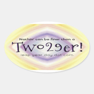 Adesivo Oval Dois 29!