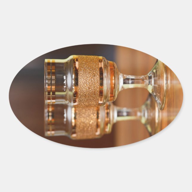 Adesivo Oval Dois Ouros (Frente)