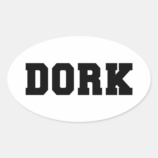 ADESIVO OVAL DORK (Frente)