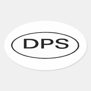 Adesivo Oval DPS: veículo automóvel internacional reg.