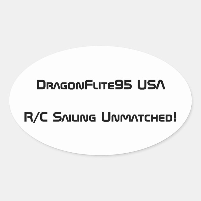 Adesivo Oval DragonFlite 95 USA Sticker (Frente)