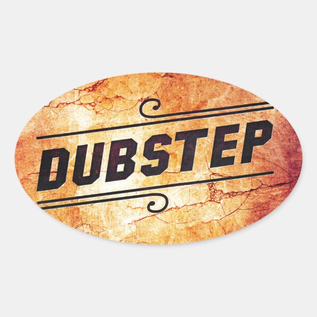 Adesivo Oval Dubstep (Frente)