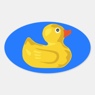 Adesivo Oval Ducky Duck Oval Sticker