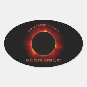 Adesivo Oval Eclipse solar