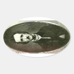 Adesivo Oval Edgar Allan Poe Sticker
