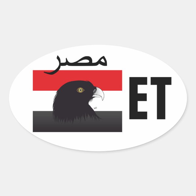 Adesivo Oval Egipto - Egypt Kleber (Frente)