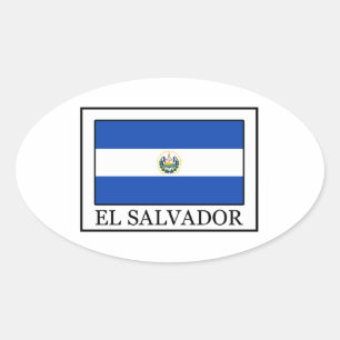 Adesivo Oval El Salvador