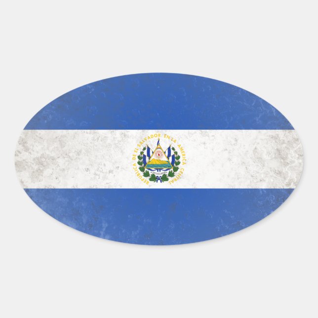 Adesivo Oval El Salvador (Frente)